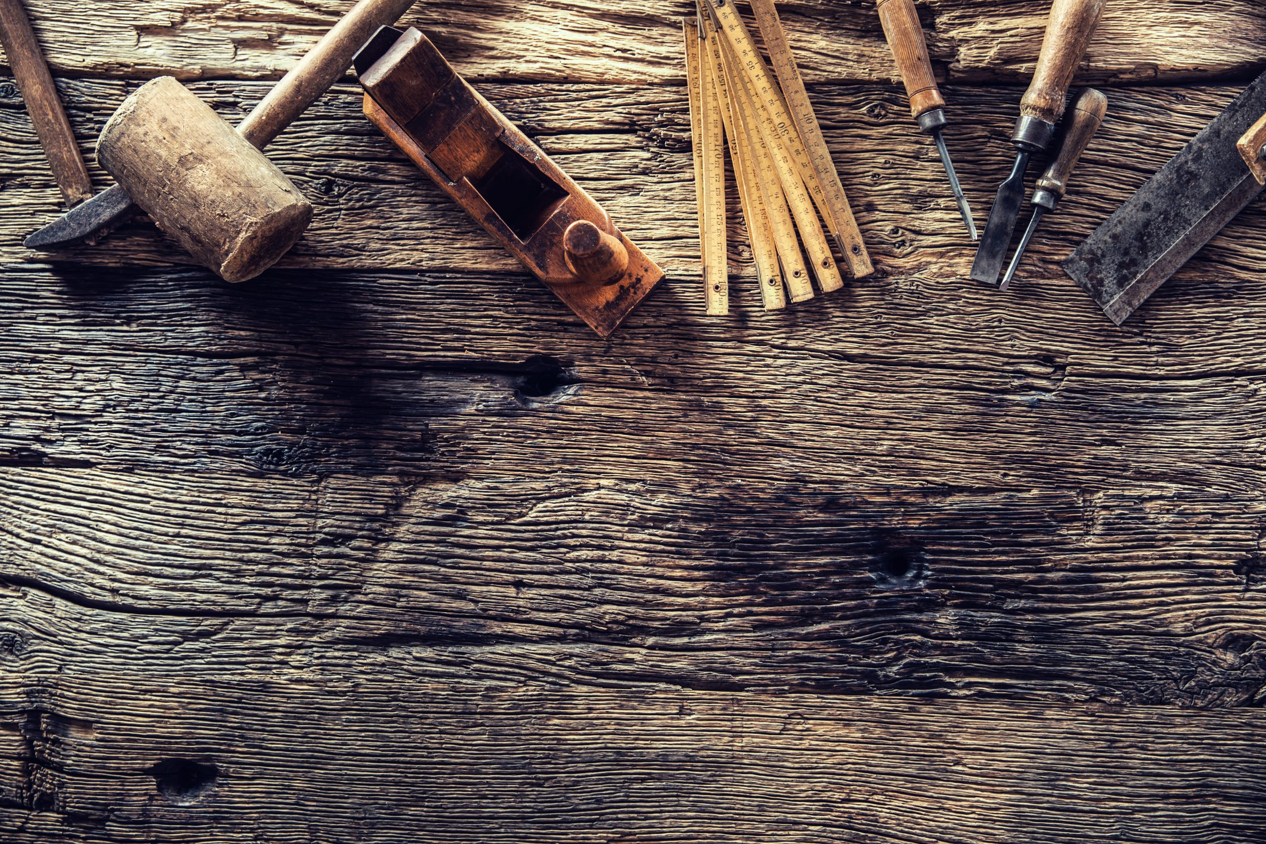 Zimmermann Handwerk Hintergrund